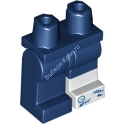 Деталь Лего Ноги С Рисунком Цвет Темно-Синий