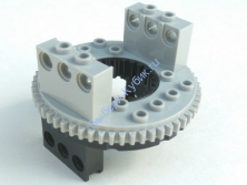 Деталь Лего Техник Поворотный Стол Большого Размера 56 Зубцов Полная Сборка (2856 / 2855) Цвет Черный