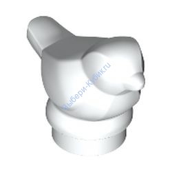 Деталь Лего Птица БЕЗ ПРИНТА Цвет Белый