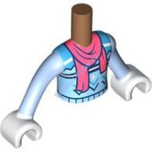 Деталь Лего Торс Мини Долл Френдс С Рисунком Цвет Карамельный