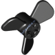 Деталь Лего Пропеллер 3 Лопасти 3 Диаметр Ось Крепление Цвет Черный
