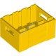 Деталь Лего Ящик С Отверстиями Для Переноски Цвет Желтый