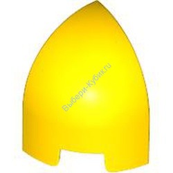 Деталь Лего Скос Изогнутый 1 x 1 x 1 1/3 Цвет Желтый