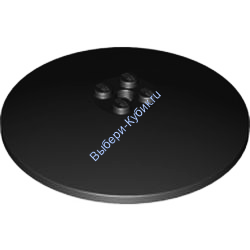 Деталь Лего Тарелка 8 х 8 Перевернутая Цвет Черный