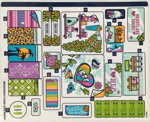 Наклейки К Набору Лего 41395 — (66432/6288037)