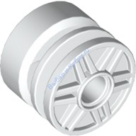 Деталь Лего Диск 18 Мм D х 14 Мм С Пин Отверстием Поддельными Болтами И Мелкими Спицами Цвет Белый