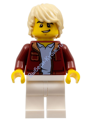 Минифигурка Лего Сити -  Мужчина  (Водитель автомобиля)