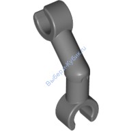 Деталь Лего Рука Скелета Изогнутая С Защелкой На Градусов Вертикальная Цвет Темно-Серый