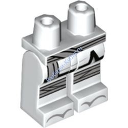 Деталь Лего Ноги С Рисунком Цвет Белый