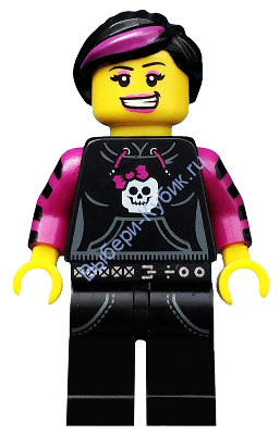 Минифигурка Лего Девочка-фигуристка, серия 6 (Только минифигурка без подставки и аксессуаров)