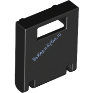 Деталь Лего Дверь С Прорезью Для Ящика 2 х 2 х 2 Цвет Черный