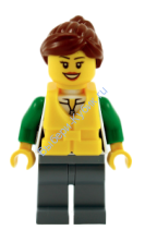 Минифигурка Лего Сити - Женщина-рыболов