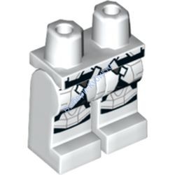 Деталь Лего Ноги С Рисунком Цвет Белый