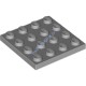 Деталь Лего Пластина 4 х 4 Цвет Светло-Серый
