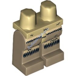 Деталь Лего Ноги С Рисунком Цвет Песочный