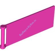 Деталь Лего Флаг 7 х 3 С Жезлом Цвет Темно-Розовый