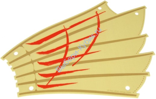 Деталь Лего Парус Правый sailbb73 Цвет Песочный