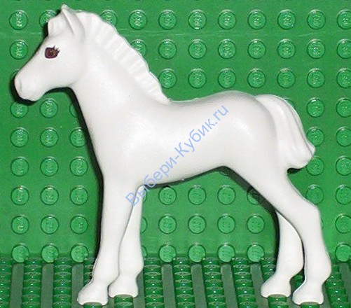 Деталь Лего Лошадь Цвет Белый