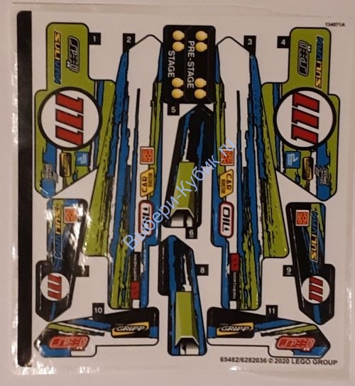 Наклейки К Набору Лего Техник 42103 - (65482/6282036)