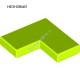 Деталь Лего Плитка 2 х 2 Угол Цвет Неоново-Желтый