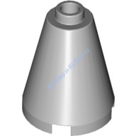 Деталь Лего Конус 2 х 2 х 2 - Полностью Открытый Штырек Цвет Светло-Серый