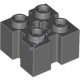 Деталь Лего Кубик Модифицированный 2 х 2 С Углублением И Осевым Отверстием Цвет Темно-Серый