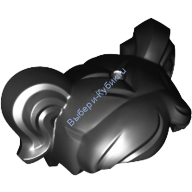 Деталь Лего Волосы Девочки С Двумя Хвостиками Цвет Черный