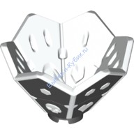 Деталь Лего Спиннер Белый Внутри Цвет Черный