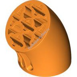 Деталь Лего Кубик Круглый 3 x 3 D С Изгибом Под Углом 45° И Отверстиями Для Оси Цвет Оранжевый
