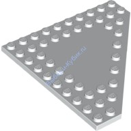 Деталь Лего Пластина Клин 10 х 10 Обрезанный Угол Без Штырьков В Центре Цвет Белый