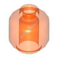 Деталь Лего Голова Минифигурки Цвет Прозрачно-Неоново-Оранжевый