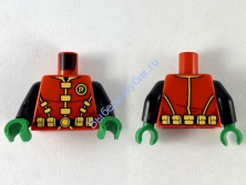 Деталь Лего Торс С Рисунком Цвет Красный  973pb3604c01