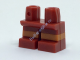 Деталь Лего Ноги Короткие С Рисунком Цвет Темно-Красный