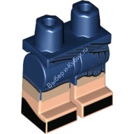 Деталь Лего Ноги С Рисунком Цвет Темно-Синий