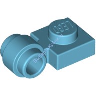 Деталь Лего Пластина 1 х 1 С Защелкой Цвет Умеренно-Лазурный