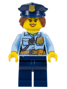 Минифигурка Лего Сити -  Женщина-полицейский cty1146