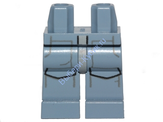 Деталь Лего Ноги С Рисунком Цвет Песочно-Голубой