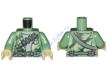 Деталь Лего Торс С Рисунком Цвет Песочно-Зеленый
