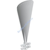 Деталь Лего Пропеллер 1 Лопасть 14L С Двумя Пин Отверстиями И Четырьмя Осями Цвет Белый