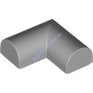 Деталь Лего Кубик Закругленный 2 x 2 x 2/3 Двойной Угол Цвет Светло-Серый