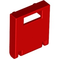 Деталь Лего Дверь С Прорезью Для Ящика 2 х 2 х 2 Цвет Красный