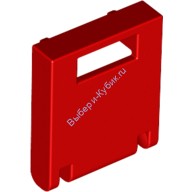 Деталь Лего Дверь С Прорезью Для Ящика 2 х 2 х 2 Цвет Красный