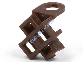 Деталь Лего Держатель Для Двух Катан Цвет Темно-Коричневый