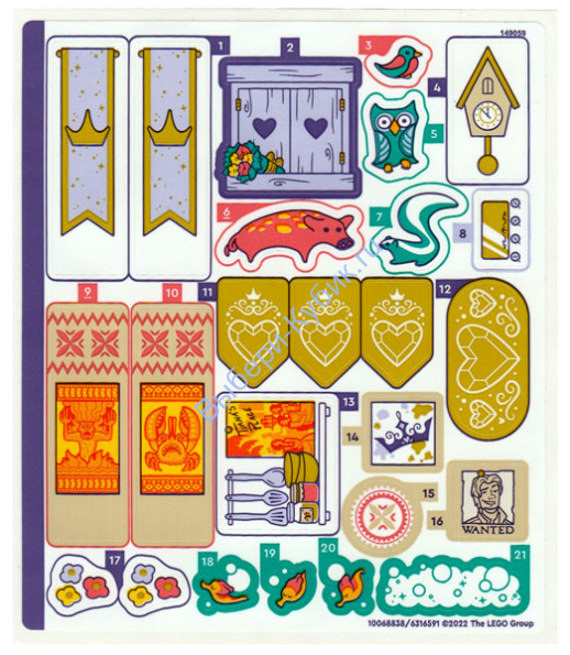 Наклейки К Набору 43205 Лист 1