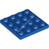 Деталь Лего Пластина 4 х 4 Цвет Синий