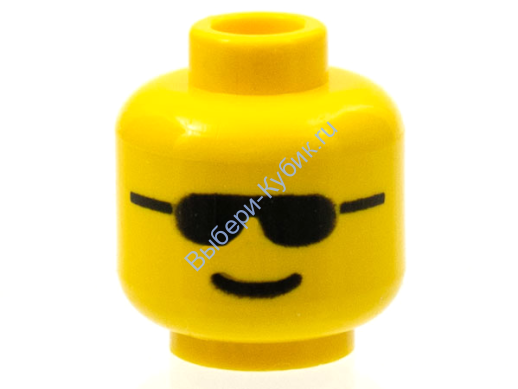 Деталь Лего Голова Минифигурки Мужская Цвет Желтый