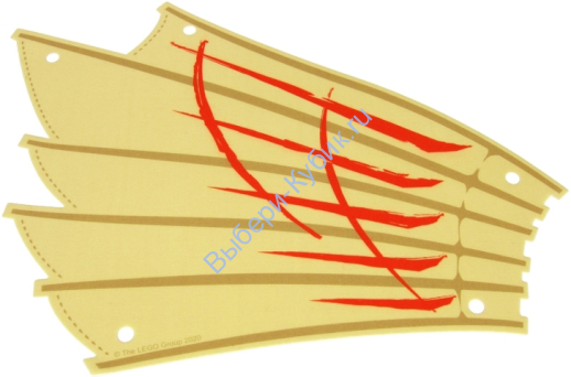 Деталь Лего Парус Левый sailbb74 Цвет Песочный