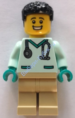 Минифигурка Лего Сити Врач Доктор cty1533