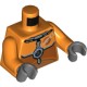 Деталь Лего Торс С Рисунком Цвет Оранжевый