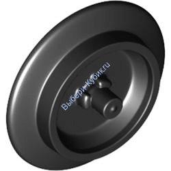 Деталь Лего Колесо Поезда С ПИНОМ Цвет Черный